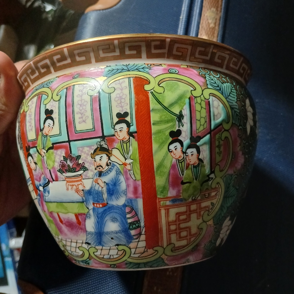 Famille Rose China Bowl  & China Plate